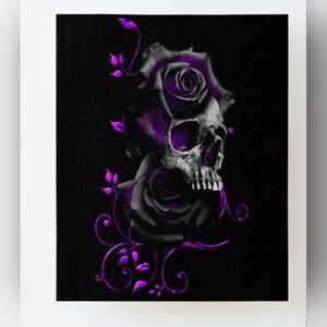Rose skull 8 1/2"x11" Wall Art